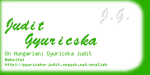 judit gyuricska business card